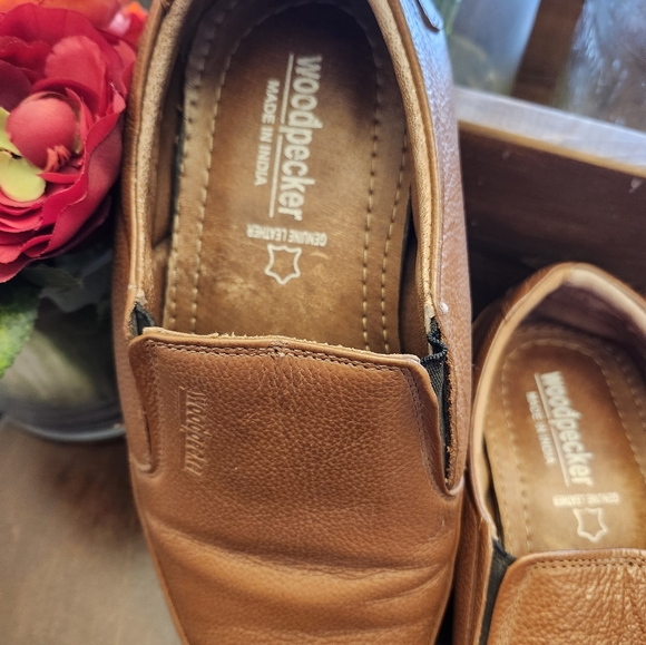 Men's leather slip on Shoes (Woodpecker)- Size 8 - Picture 2 of 4